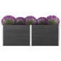vidaXL Arriate de WPC gris 250x100x91 cm vidaXL Arriate de WPC gris 250x100x91 cm