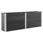vidaXL Arriate de WPC gris 250x100x91 cm vidaXL Arriate de WPC gris 250x100x91 cm