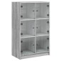 vidaXL Aparador alto con puertas madera gris Sonoma 68x37x109 cm vidaXL Aparador alto con puertas madera gris Sonoma 68x37x109 cm