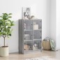 vidaXL Aparador alto con puertas madera gris Sonoma 68x37x109 cm vidaXL Aparador alto con puertas madera gris Sonoma 68x37x109 cm