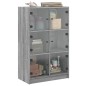 vidaXL Aparador alto con puertas madera gris Sonoma 68x37x109 cm vidaXL Aparador alto con puertas madera gris Sonoma 68x37x109 cm