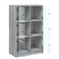 vidaXL Aparador alto con puertas madera gris Sonoma 68x37x109 cm vidaXL Aparador alto con puertas madera gris Sonoma 68x37x109 cm
