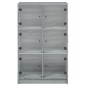 vidaXL Aparador alto con puertas madera gris Sonoma 68x37x109 cm vidaXL Aparador alto con puertas madera gris Sonoma 68x37x109 cm