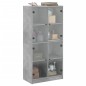vidaXL Aparador alto con puertas madera gris hormigón 68x37x142 cm vidaXL Aparador alto con puertas madera gris hormigón 68x37x142 cm