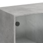 vidaXL Aparador alto con puertas madera gris hormigón 68x37x142 cm vidaXL Aparador alto con puertas madera gris hormigón 68x37x142 cm