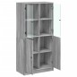 vidaXL Aparador alto con puertas madera gris Sonoma 68x37x142 cm vidaXL Aparador alto con puertas madera gris Sonoma 68x37x142 cm