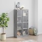 vidaXL Aparador alto con puertas madera gris Sonoma 68x37x142 cm vidaXL Aparador alto con puertas madera gris Sonoma 68x37x142 cm