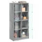 vidaXL Aparador alto con puertas madera gris Sonoma 68x37x142 cm vidaXL Aparador alto con puertas madera gris Sonoma 68x37x142 cm