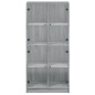 vidaXL Aparador alto con puertas madera gris Sonoma 68x37x142 cm vidaXL Aparador alto con puertas madera gris Sonoma 68x37x142 cm