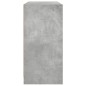 vidaXL Aparador madera de ingeniería gris hormigón 102x37x75,5 cm