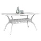 vidaXL Mesa de jardín aluminio fundido blanco 150x90x72 cm vidaXL Mesa de jardín aluminio fundido blanco 150x90x72 cm