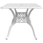 vidaXL Mesa de jardín aluminio fundido blanco 150x90x72 cm vidaXL Mesa de jardín aluminio fundido blanco 150x90x72 cm