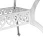 vidaXL Mesa de jardín aluminio fundido blanco 150x90x72 cm vidaXL Mesa de jardín aluminio fundido blanco 150x90x72 cm