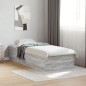 vidaXL Estructura de cama madera de ingeniería gris Sonoma 75x190 cm