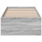 vidaXL Estructura de cama madera de ingeniería gris Sonoma 75x190 cm
