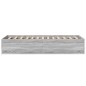 vidaXL Estructura de cama madera de ingeniería gris Sonoma 75x190 cm