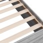 vidaXL Estructura de cama madera de ingeniería gris Sonoma 75x190 cm