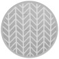 vidaXL Alfombra de exterior PP gris Ø120 cm vidaXL Alfombra de exterior PP gris Ø120 cm