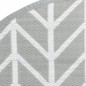 vidaXL Alfombra de exterior PP gris Ø120 cm vidaXL Alfombra de exterior PP gris Ø120 cm