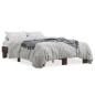 vidaXL Estructura cama madera ingeniería metal marrón roble 120x190 cm vidaXL Estructura cama madera ingeniería metal marrón roble 120x190 cm