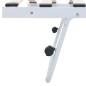 vidaXL Estructura de cama de acero blanco 180x200/90x200 cm