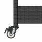 vidaXL Carrito de bar 3 niveles ratán PE y madera maciza acacia negro vidaXL Carrito de bar 3 niveles ratán PE y madera maciza acacia negro