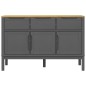 vidaXL Aparador FLORO madera maciza de pino gris 114x43x74 cm vidaXL Aparador FLORO madera maciza de pino gris 114x43x74 cm