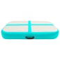 vidaXL Esterilla inflable de gimnasia con bomba PVC verde 60x100x15 cm