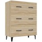 vidaXL Aparador de madera de ingeniería roble Sonoma 69,5x34x90 cm vidaXL Aparador de madera de ingeniería roble Sonoma 69,5x34x90 cm