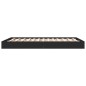 vidaXL Estructura de cama madera de ingeniería negra 120x200 cm