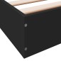 vidaXL Estructura de cama madera de ingeniería negra 120x200 cm