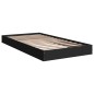 vidaXL Estructura de cama madera de ingeniería negra 100x200 cm vidaXL Estructura de cama madera de ingeniería negra 100x200 cm