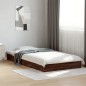 vidaXL Estructura de cama madera de ingeniería marrón roble 100x200 cm vidaXL Estructura de cama madera de ingeniería marrón roble 100x200 cm