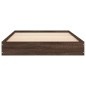 vidaXL Estructura de cama madera de ingeniería marrón roble 100x200 cm vidaXL Estructura de cama madera de ingeniería marrón roble 100x200 cm