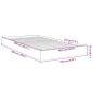 vidaXL Estructura de cama madera de ingeniería marrón roble 100x200 cm vidaXL Estructura de cama madera de ingeniería marrón roble 100x200 cm