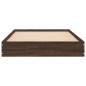 vidaXL Estructura de cama madera de ingeniería roble marrón 90x200 cm vidaXL Estructura de cama madera de ingeniería roble marrón 90x200 cm