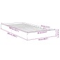 vidaXL Estructura de cama madera de ingeniería roble marrón 90x200 cm vidaXL Estructura de cama madera de ingeniería roble marrón 90x200 cm