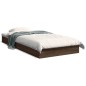 vidaXL Estructura de cama madera de ingeniería roble marrón 75x190 cm vidaXL Estructura de cama madera de ingeniería roble marrón 75x190 cm