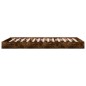 vidaXL Estructura de cama madera de ingeniería roble ahumado 90x190 cm