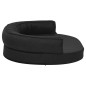 vidaXL Colchón de cama de perro ergonómico aspecto lino negro 75x53cm vidaXL Colchón de cama de perro ergonómico aspecto lino negro 75x53cm