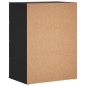 vidaXL Aparadores 2 uds madera de ingeniería negro 60x39x80 cm vidaXL Aparadores 2 uds madera de ingeniería negro 60x39x80 cm
