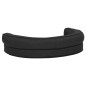 vidaXL Colchón de cama de perro ergonómico aspecto lino negro 75x53cm vidaXL Colchón de cama de perro ergonómico aspecto lino negro 75x53cm