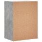 vidaXL Aparadores 2 uds madera de ingeniería gris hormigón 60x39x80 cm