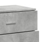 vidaXL Aparadores 2 uds madera de ingeniería gris hormigón 60x39x80 cm