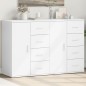 vidaXL Aparadores 2 uds madera de ingeniería blanco 59x39x80 cm