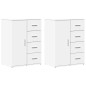 vidaXL Aparadores 2 uds madera de ingeniería blanco 59x39x80 cm