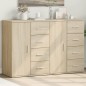 vidaXL Aparadores 2 uds madera de ingeniería roble Sonoma 59x39x80 cm vidaXL Aparadores 2 uds madera de ingeniería roble Sonoma 59x39x80 cm