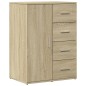 vidaXL Aparadores 2 uds madera de ingeniería roble Sonoma 59x39x80 cm vidaXL Aparadores 2 uds madera de ingeniería roble Sonoma 59x39x80 cm