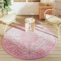 vidaXL Alfombra de exterior PP rosa Ø160 cm vidaXL Alfombra de exterior PP rosa Ø160 cm