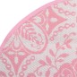 vidaXL Alfombra de exterior PP rosa Ø160 cm vidaXL Alfombra de exterior PP rosa Ø160 cm